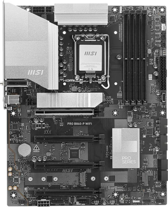 Pllakë amë MSI PRO B860-P WIFI, Intel B860, LGA 1851, ATX, E zezë