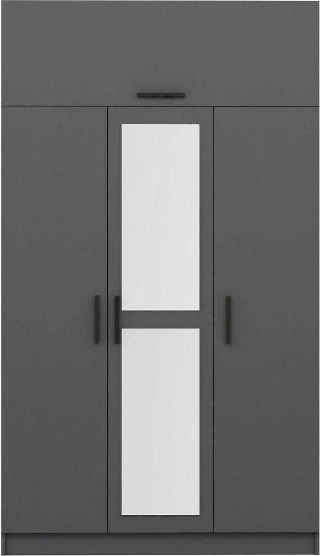 Dollap Hanah Home, Minar 3 kapak, anthracite, 135x235x52 cm