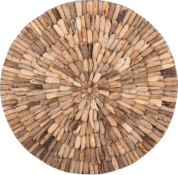 Dekor për mur Wargrene dru natyral drift D60x6cm