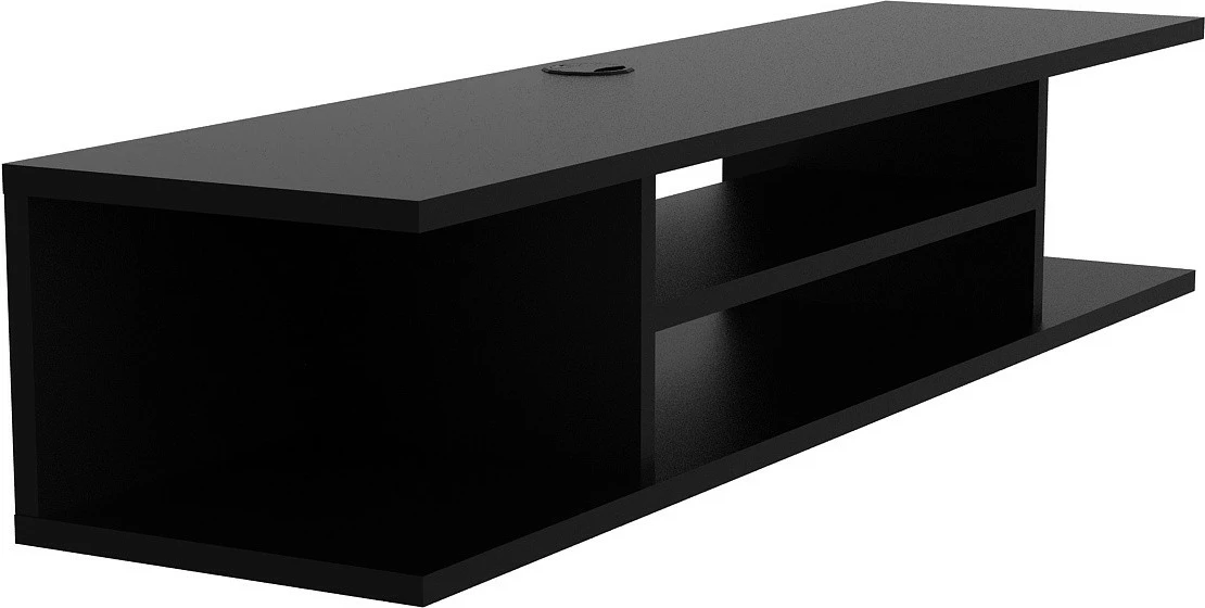 Komodinë TV Skye Decor, Pivot, e zezë