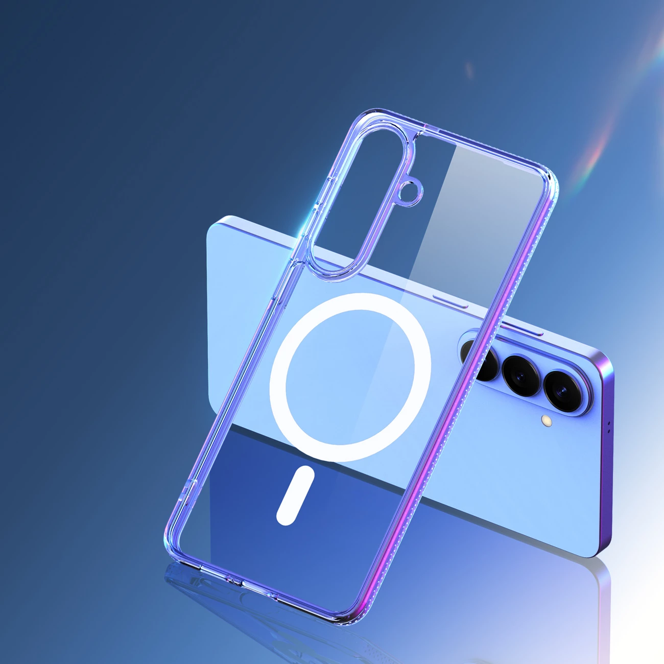 Mbështjellës Dux Ducis Clin Mag për Samsung Galaxy S26, kompatibil me MagSafe, TPU/PC, transparent, në kuti