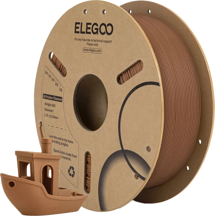 Filament 3D printeri Elegoo 50.203.0657 PLA Wood 1.75 mm 1 kg lis indian