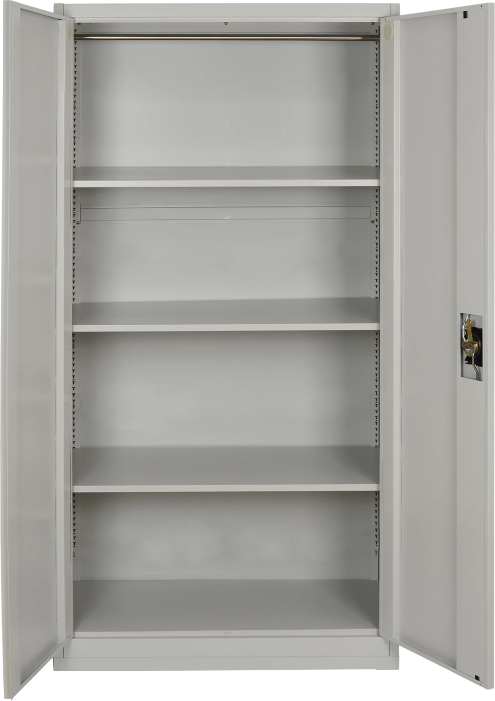 Dollap metalik dykanatësh HRONDA, 3 rafte, çelës, 70x40x170cm