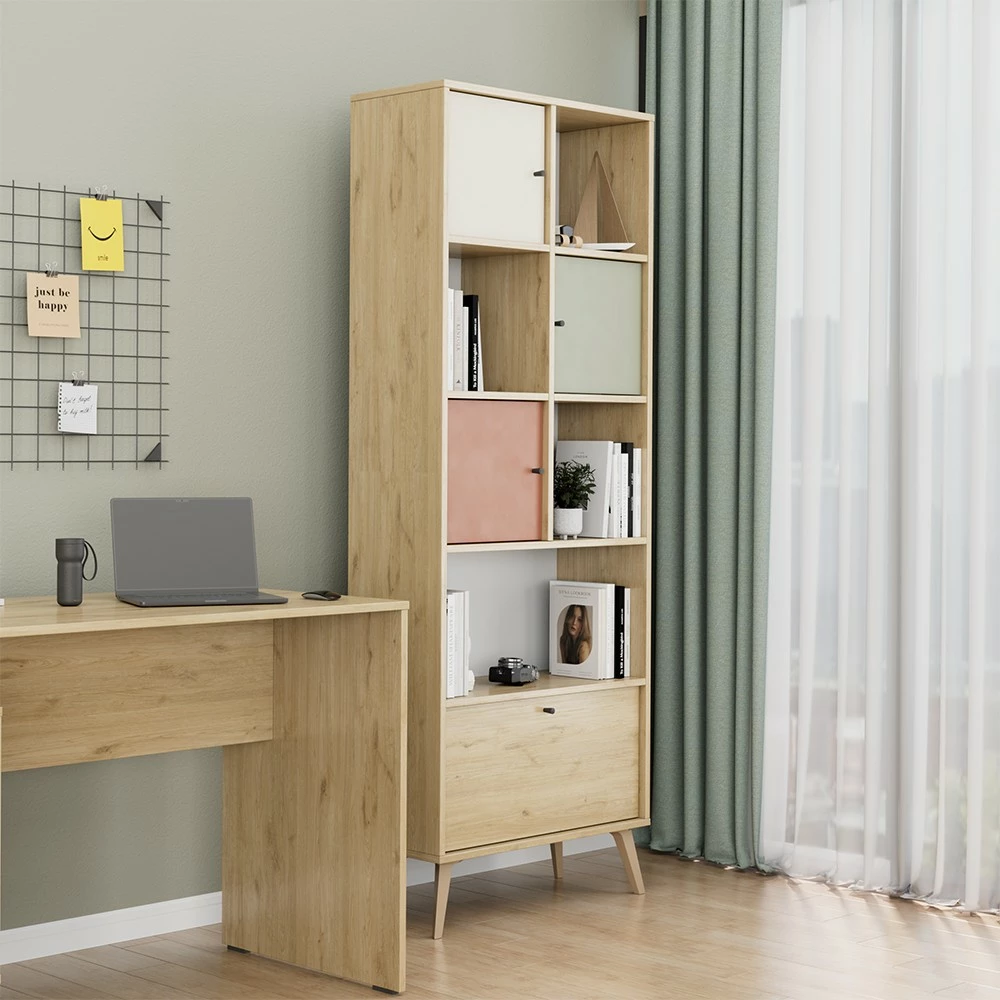 Raft librash Hanah Home, Tkt-931-Fx-1, shumëngjyrësh