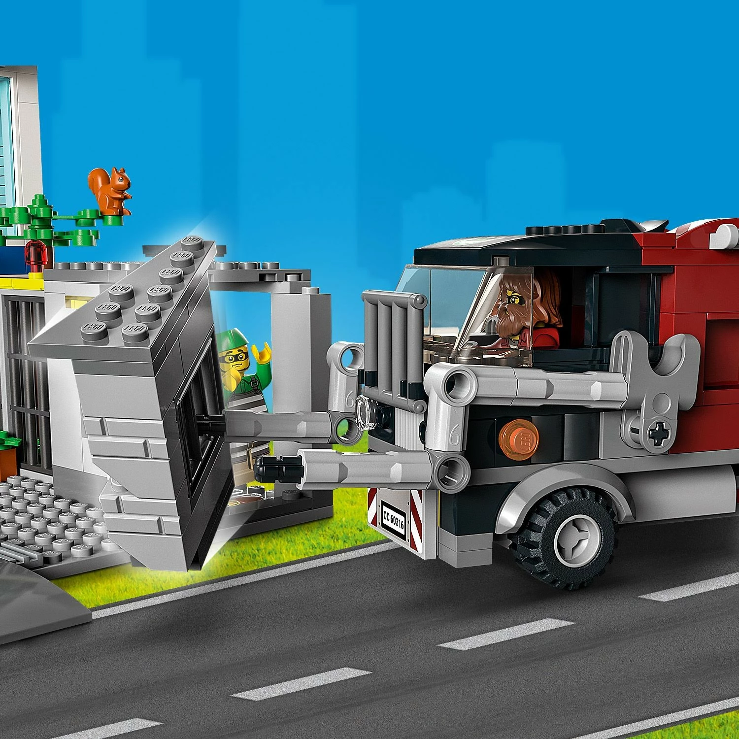 Set ndërtimi LEGO City Police Station, 668 pjesë, plastikë, shumëngjyrësh