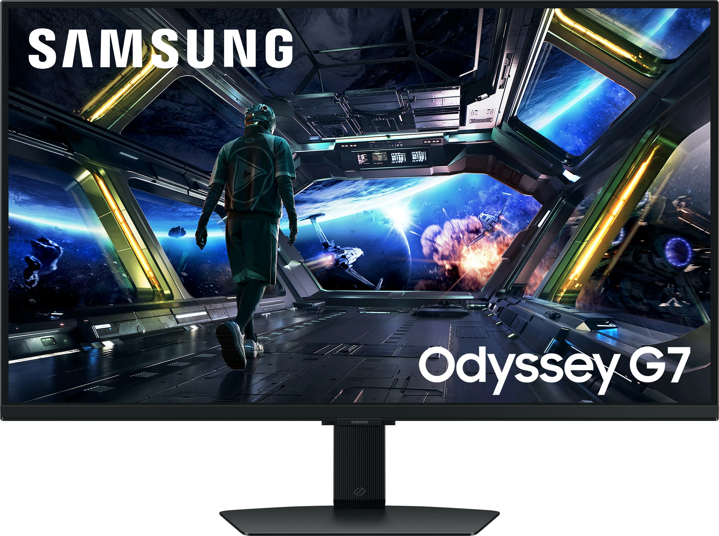 Monitor Samsung Odyssey G7 G70F S27FG702EU, 27", 4K UHD, FreeSync Premium, e zezë