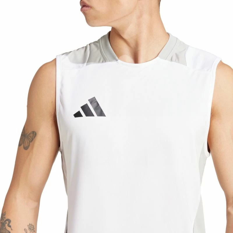 Maicë pa mëngë për meshkuj adidas, e bardhë [Madhësia: XXL]