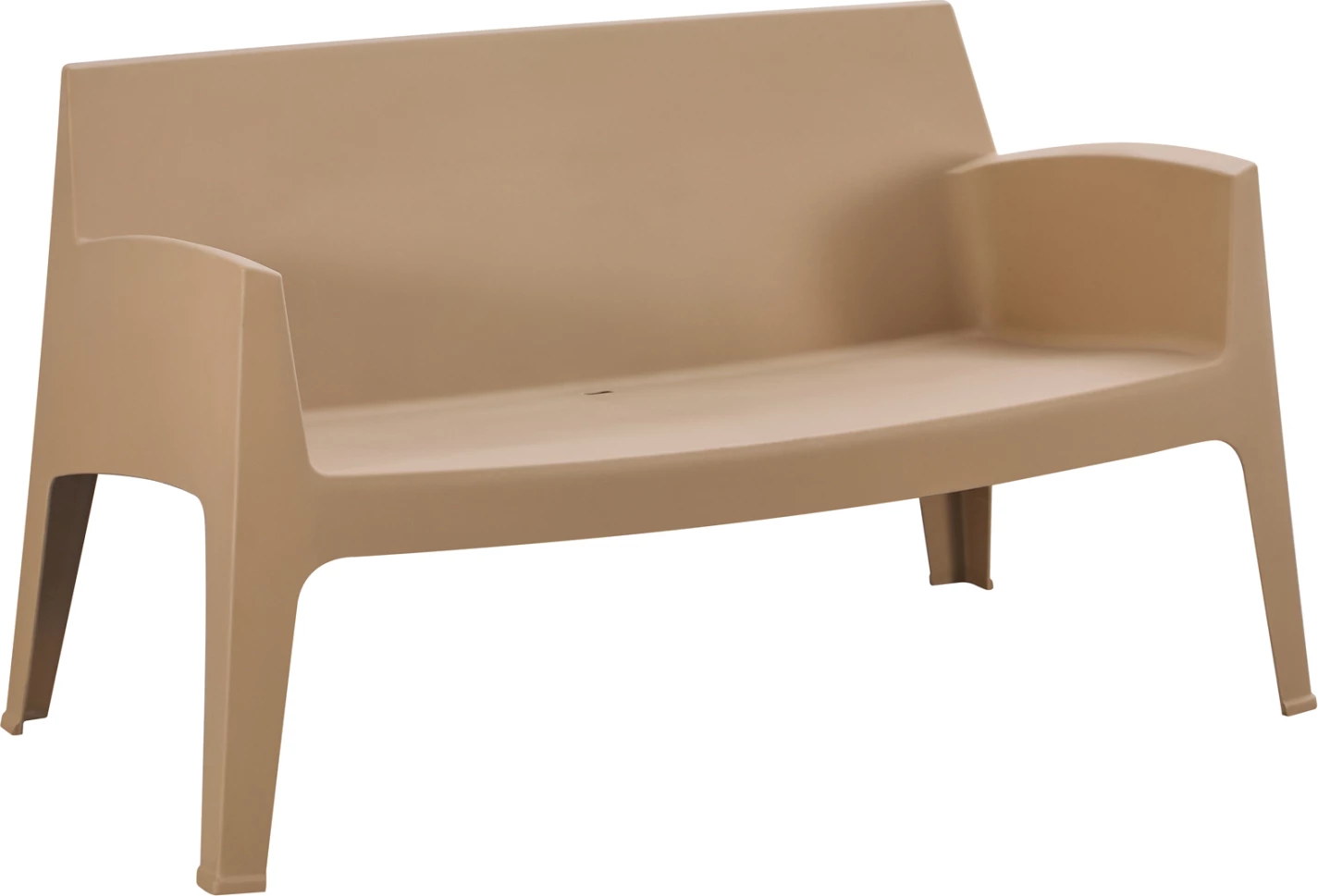 Divan i jashtëm dy vendësh, ngjyrë kapuçino, SLEEK FH6366.03, 118x48.5x73cm