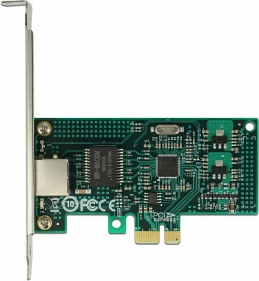 Kartelë rrjeti DeLOCK 89943 PCIe, 1x RJ-45 Gigabit 10/100/1000, low-profile