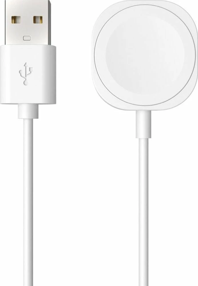 Kablë karikimi Fixed FIXDW-AW për Apple Watch, USB-A, Qi induksion, 1 m, 2.5 W, e bardhë