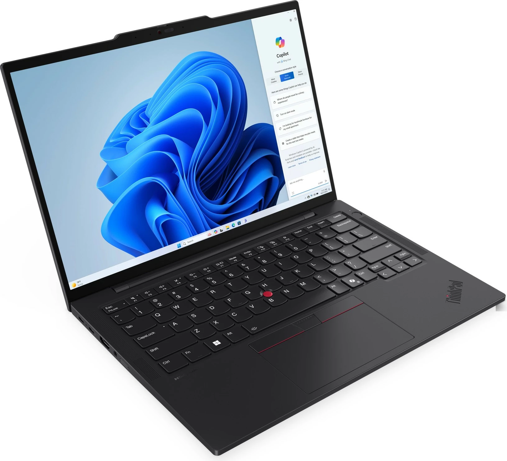 Laptop Lenovo ThinkPad T14s Gen 5, Intel Core Ultra 7, 16 GB RAM, 512 GB SSD, 14 inch, Black