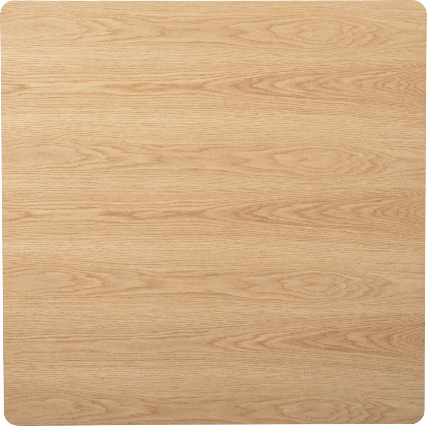 Tavolinë ngrënie katrore, TRENK FH9614.01, MDF me furnir lisi, këmbë metalike të zeza, 120x120x75H cm