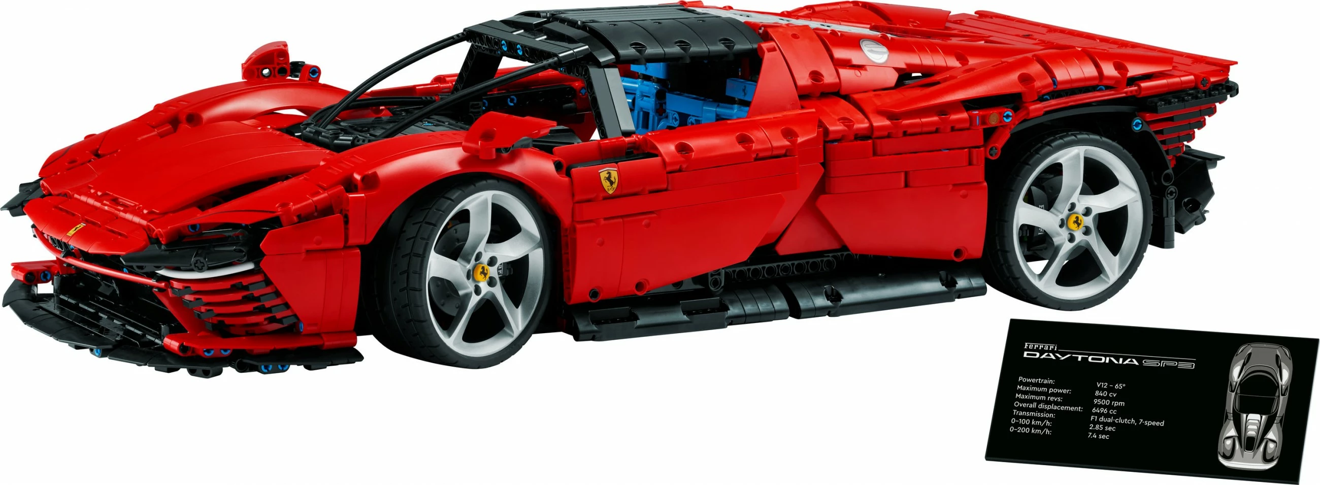 Set ndërtimi LEGO Technic Ferrari Daytona SP3, 3778 pjesë, plastikë, 6.99 kg