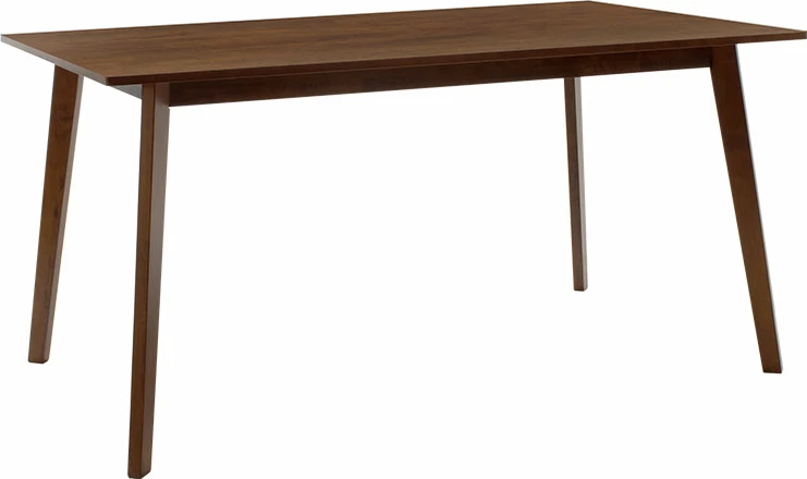 Tavolinë me karrige Benson - Toto, 7 copë, 150x90x75cm, ngjyrë arre - pëlhurë bezhë