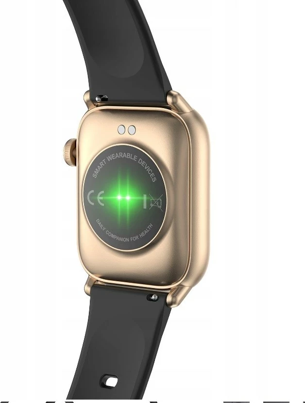 Smartwatch oromed ORO SMART FIT 6, ekran 1.69", matje rrahje zemre dhe oksigjen, IP68, i zi me kornizë të artë