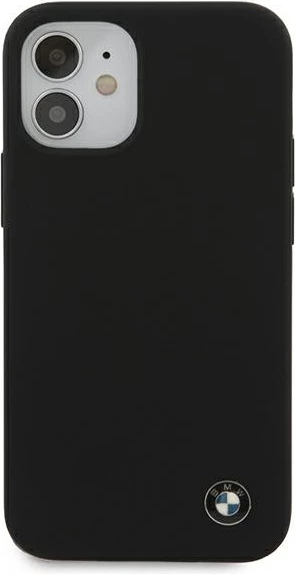 Mbështjellës BMW Silicone Signature për iPhone 12 mini, 5.4", i zi