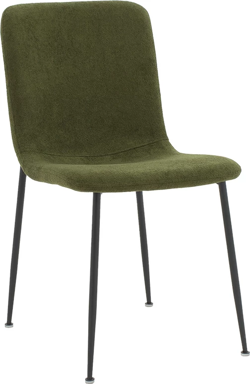 Karrige Gratify, stof boucle, ngjyrë kaki, këmbë të zeza