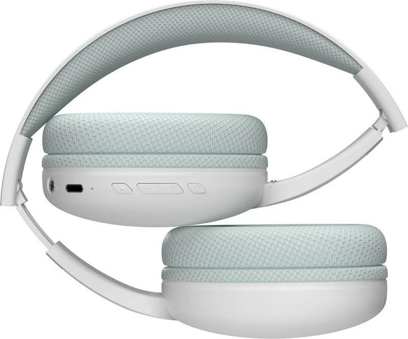 Kufje pa tela, Defender FreeMotion B480 (63481), Bluetooth 5.3, mikrofon, microSD/AUX, 14 orë, të bardha