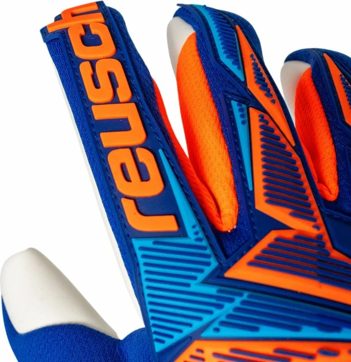 Doreza portieri Reusch Attrakt Freegel Advance për fëmijë, blu-portokalli