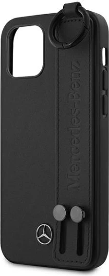 Mbështjellës Mercedes MEHCP12SLSSBK për iPhone 12 mini 5.4", hardcase, lëkurë, i zi