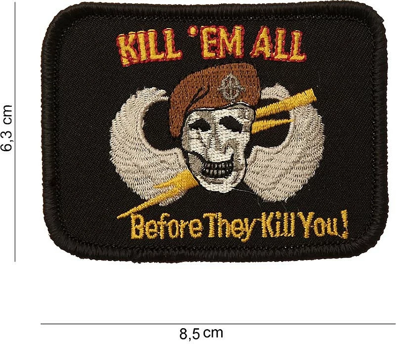 Emblema pëlhure Fostex Garments Patch kill'em all #3010