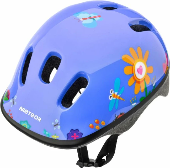 Helmetë biçiklete për fëmijë Meteor KS06 S Garden Blue 48-52 cm