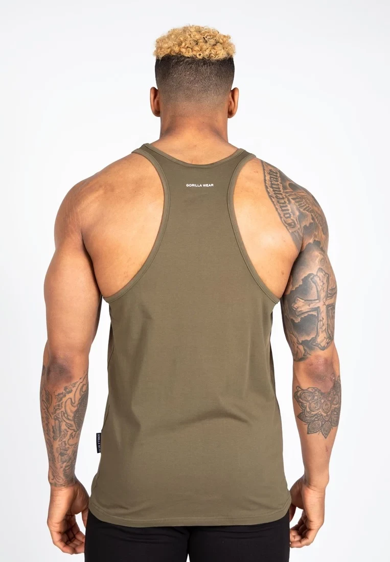 Carter Stretch Tank Top - Army Green [Madhësia: 2XL]