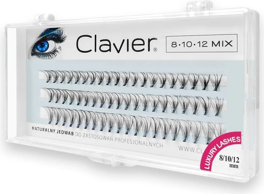 Clusters për qerpikë Clavier Classic Mix 8/10/12mm për femra