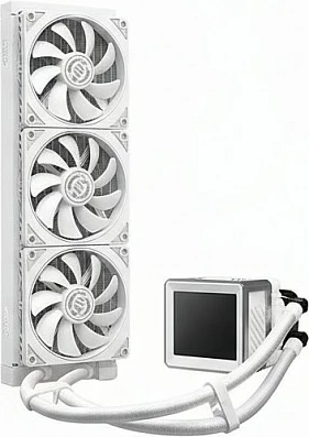 Ftohës uji AIO për CPU ASRock Steel Legend 360 LCD, 360mm, i bardhë