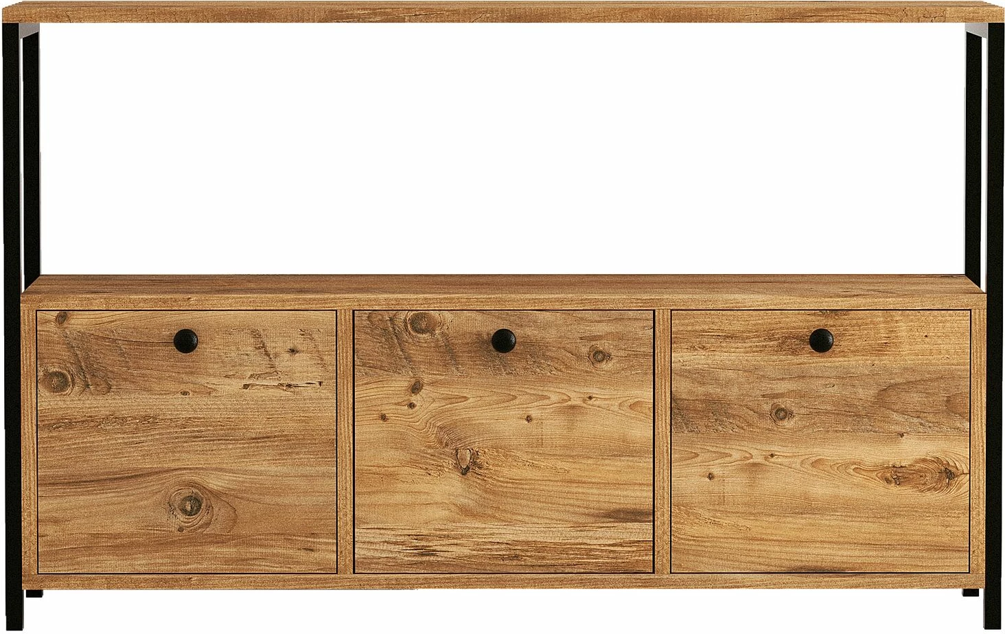 Konsol Hanah Home, ngjyrë pishë Atlantic, e zezë, Nero v2