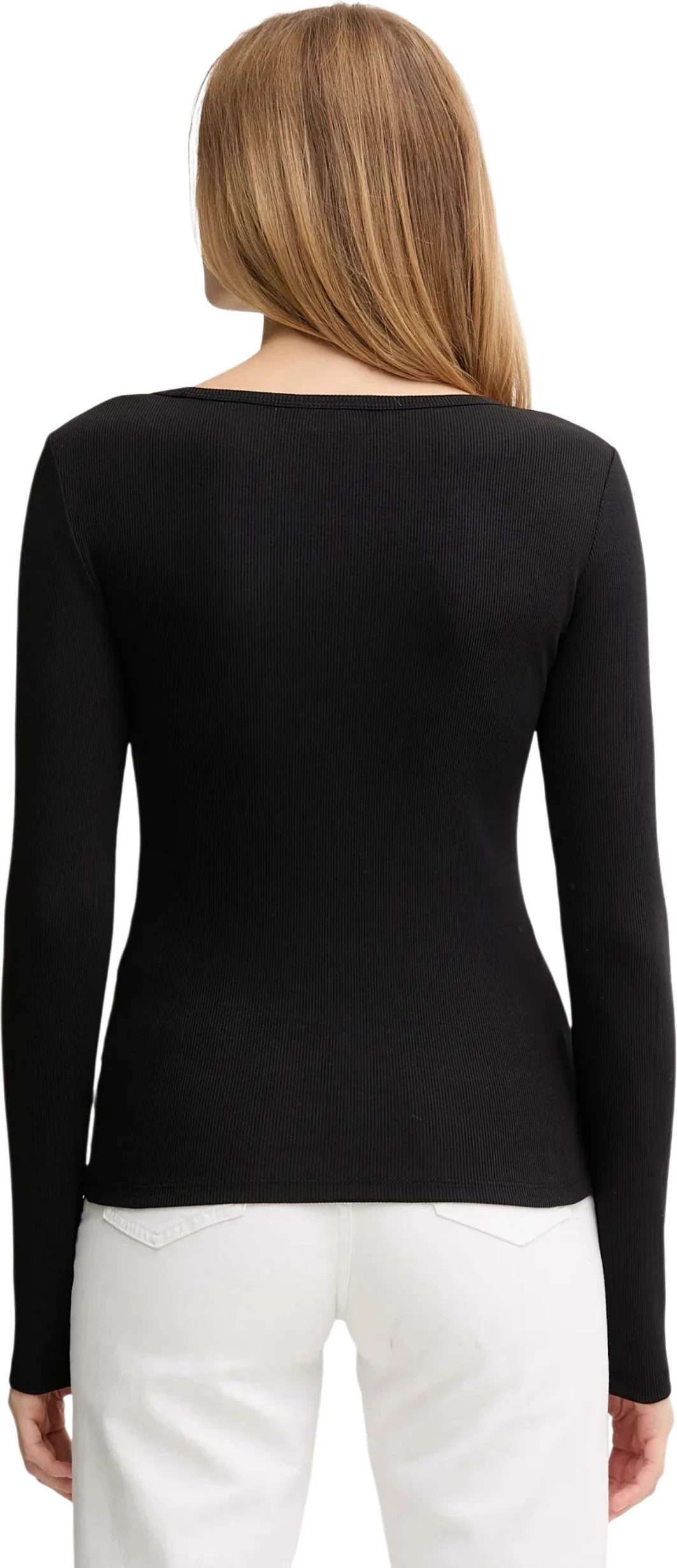 Maicë me mëngë të gjata për femra Calvin Klein Jeans LV047D218G, e zezë [Madhësia: S]