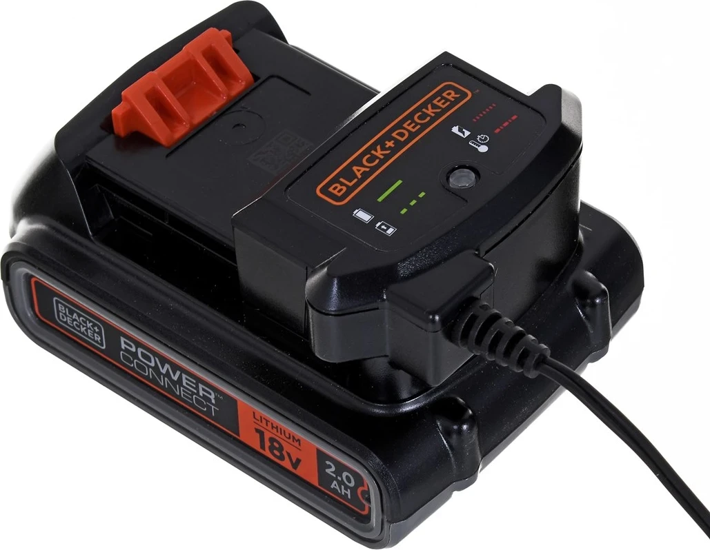 Sharrë me bateri Black & Decker GKC1820L20, e zezë dhe portokalli