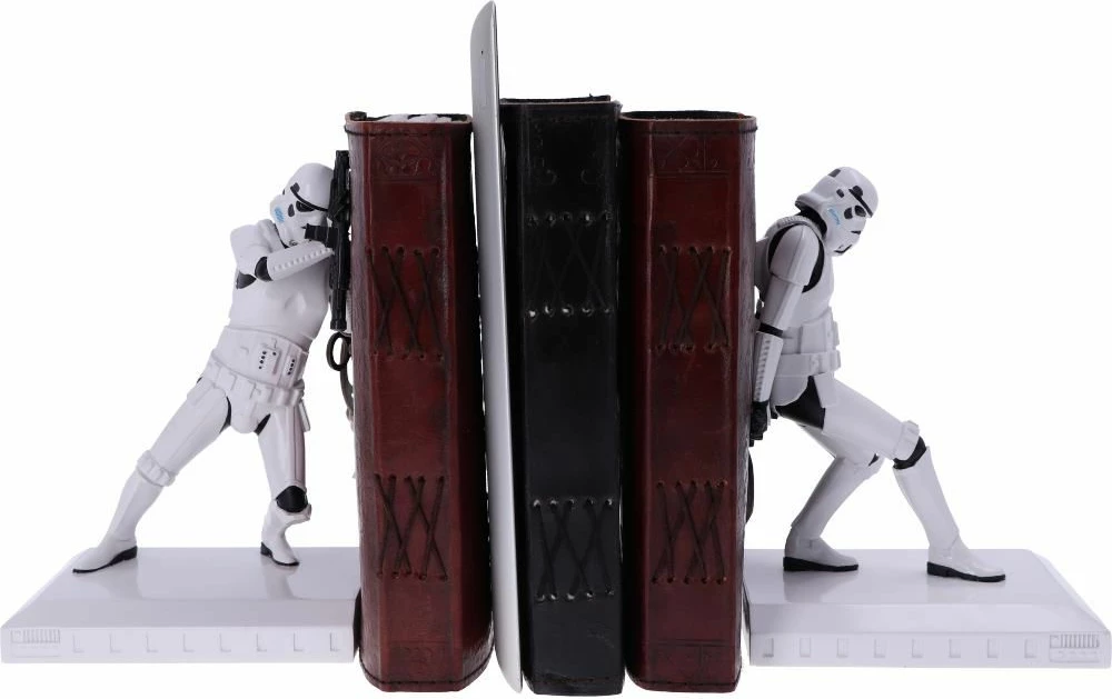 Mbajtëse librash NEMESIS NOW Stormtrooper 18.5 cm, set 2 copë, bardhë/zi