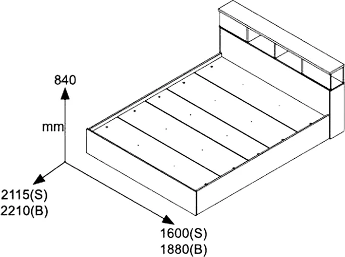 Set dhome gjumi Olympus Castillo Toro me krevat 160x200cm, 3 pjesë