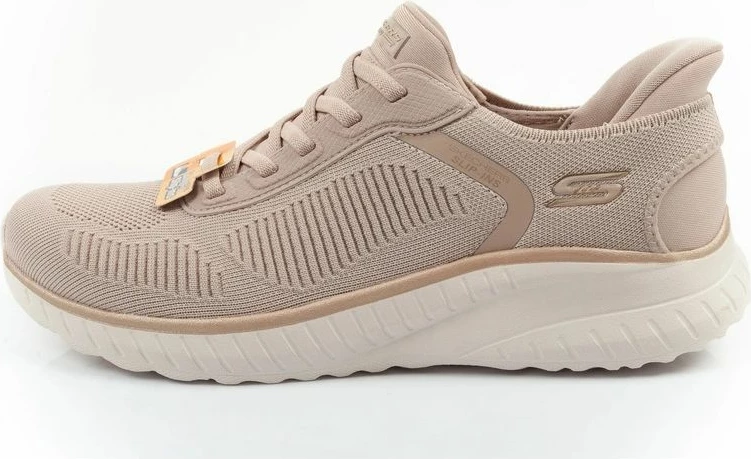 Atlete femra Skechers Bobs Squad Chaos SLIP-INS, bezhë