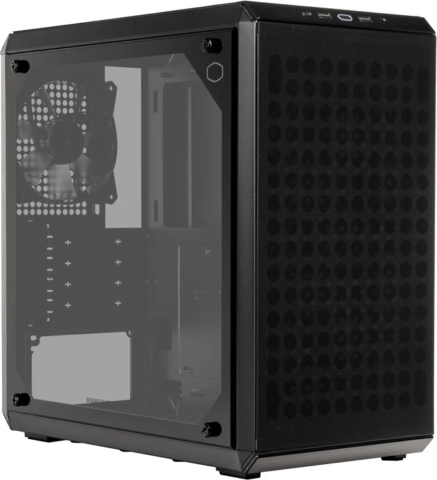 Kasë Cooler Master MasterBox Q300L, Micro ATX/Mini-ITX, xham i temperuar, e zezë