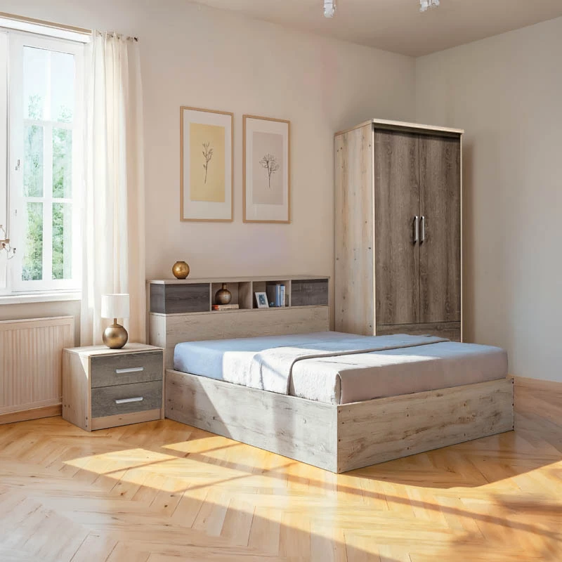 Set mobiljesh për dhomë studenti Cloud, 3 pjesë