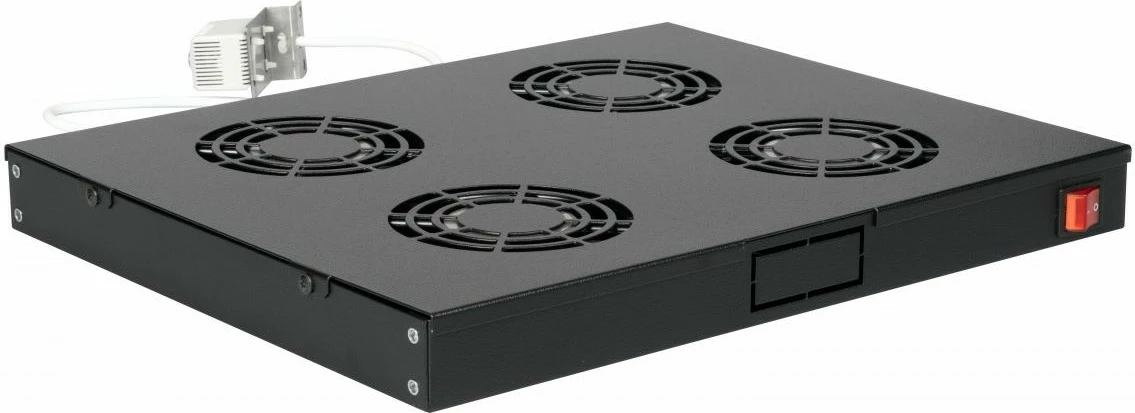 Modul ventilatorësh EQUIP për kabinet serverash 19", 4 ventilatorë, e zezë
