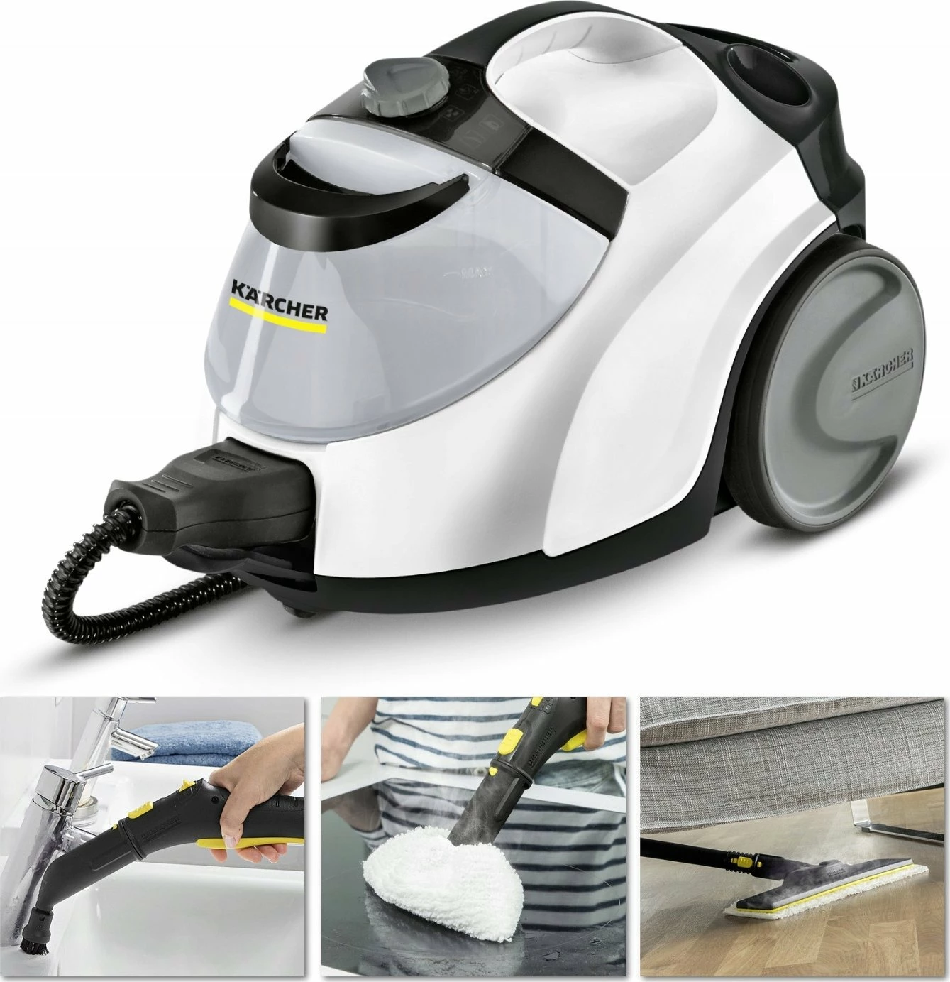 Pastrues me avull Karcher SC 5 EasyFix Iron 1.512-661.0, 2250 W, 4.2 bar, rezervuar 1.5 l, set me Hekur, i bardhë