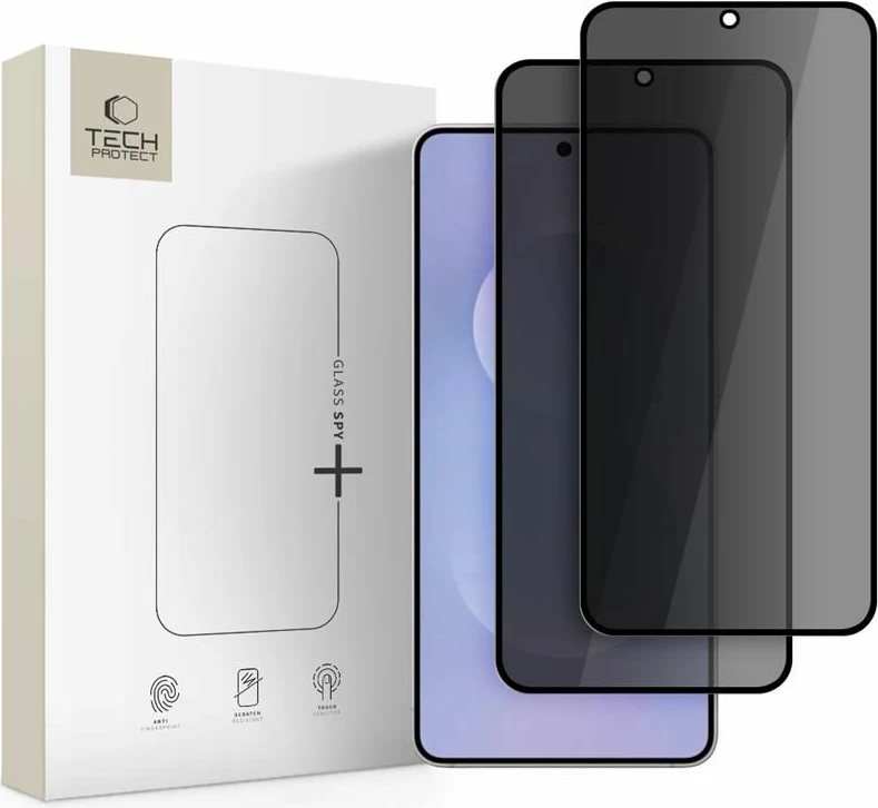 Xham mbrojtës privatësie Tech-Protect Glass Spy+ për Samsung Galaxy S25 Edge, 2 copë