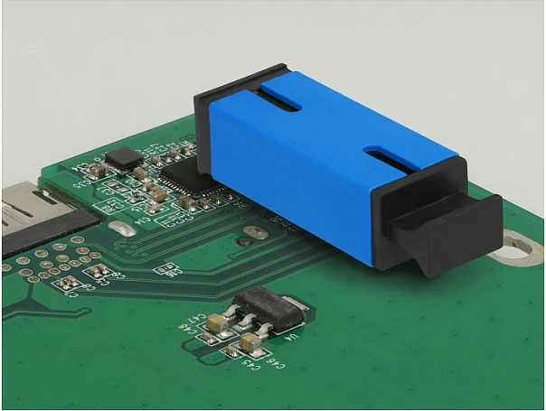 Kuplues fibër optike DeLOCK SC Simplex, femër-femër, single-mode, për PCB, blu