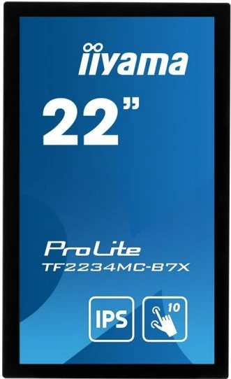 Monitor me prekje open-frame, iiyama ProLite TF2234MC-B7X, 22" Full HD IPS, 10 pika prekje, IP65, zi