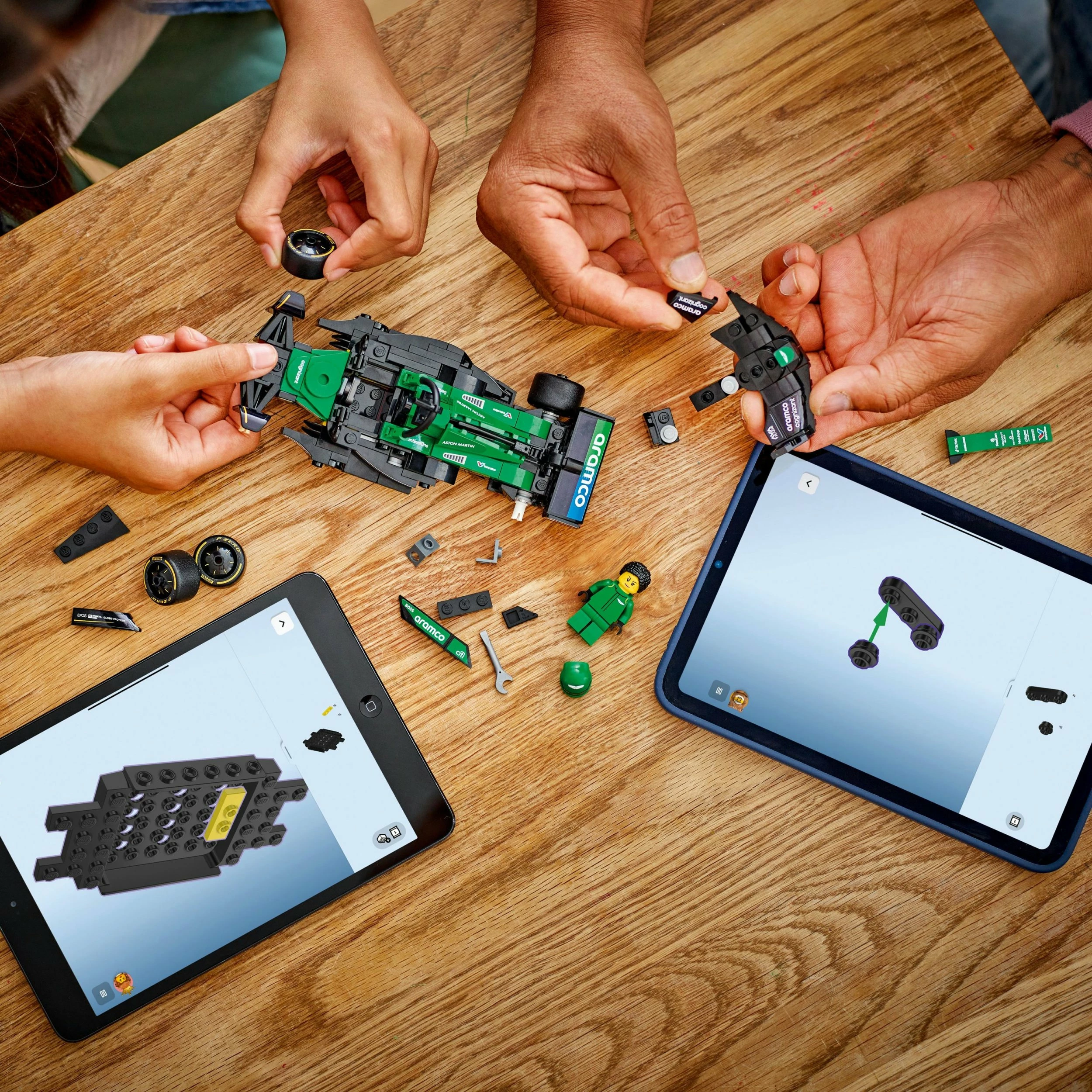 Set LEGO Speed Champions F1 Aston Martin Aramco AMR24 77245, 269 copë, jeshile