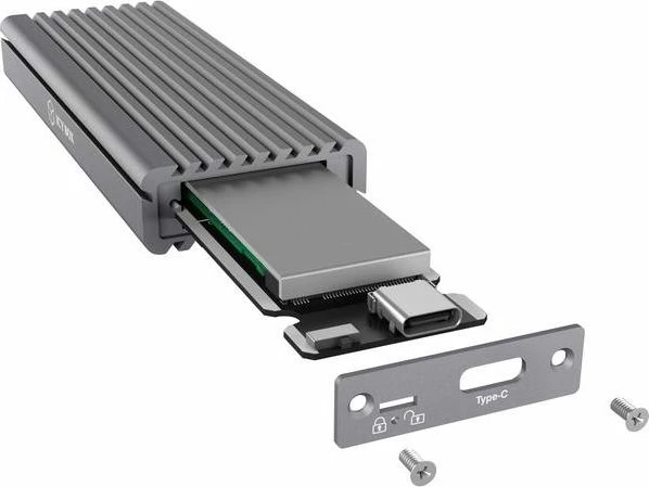 Kasë e jashtme për SSD M.2 NVMe Icy Box IB-1817M-C31, USB-C 3.2 Gen 2 10Gbps, gri