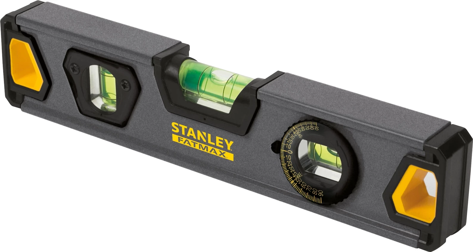 Libelë magnetike torpedo Stanley FatMax XTHT0-42495, 3 vija (përfshi 360°), alumini, e zezë/verdhe