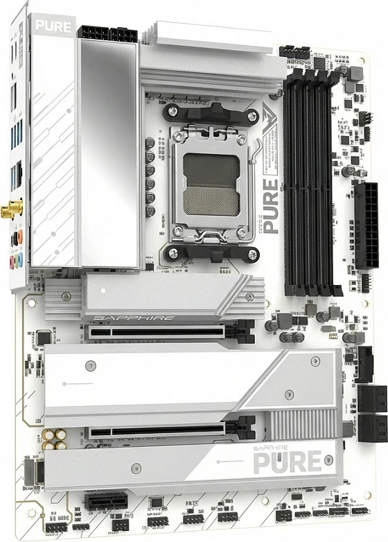 Pllakë amë Sapphire PURE X870A, Socket AM5, WiFi 7, e bardhë