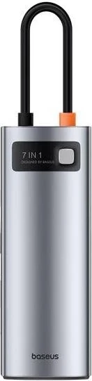 HUB Baseus Metal Gleam Series 7-Port, Space Grey