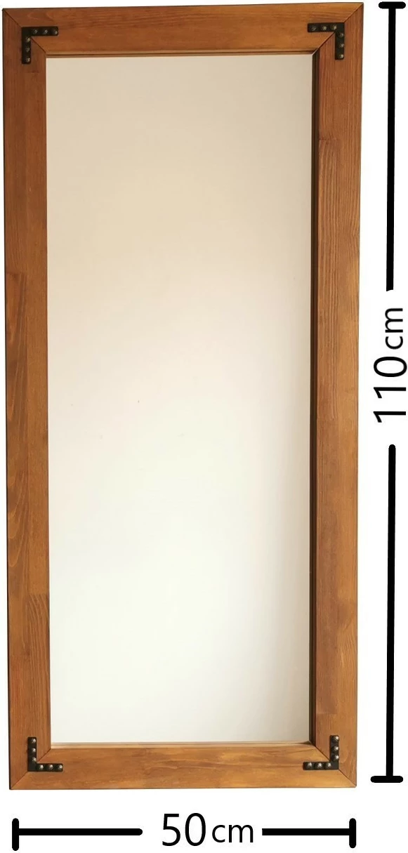 Pasqyrë druri, ngjyrë arre, Hanah Home, 50x110cm