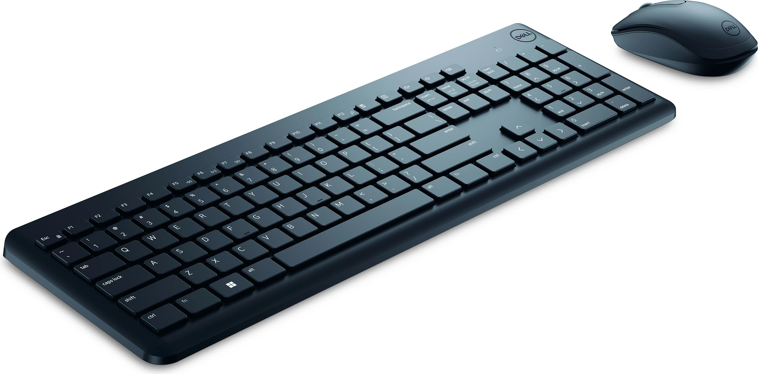 Set tastierë dhe maus wireless Dell Wireless Keyboard and Mouse, 2.4GHz, QWERTZ DE, 1000 DPI, i zi