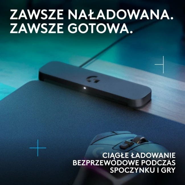 Mauspad me karikim pa tela Logitech POWERPLAY 2 (947-000003) 344x284mm, i zi